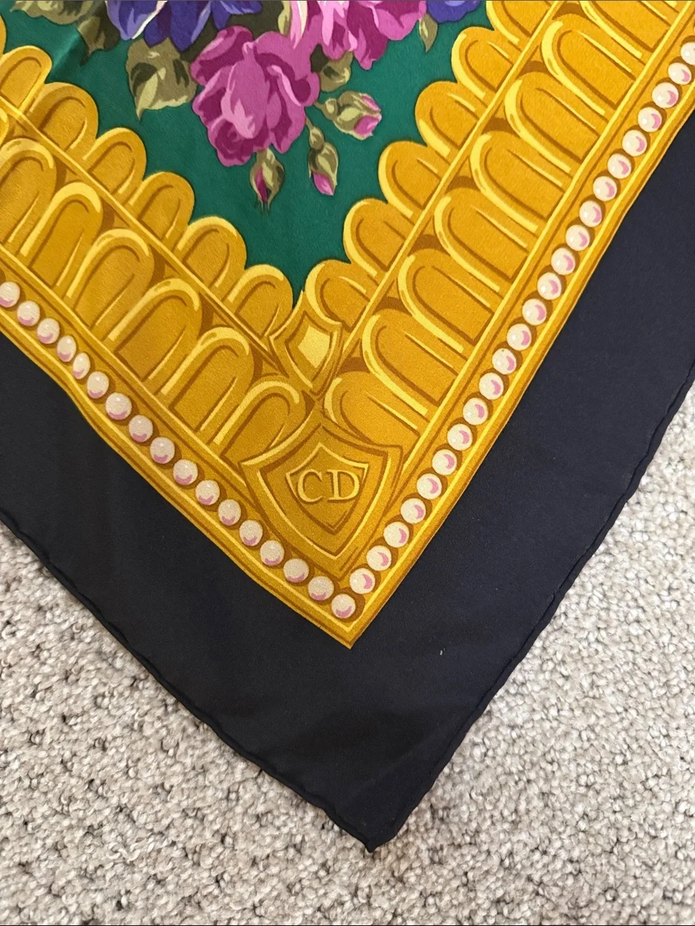 Christian Dior Vintage Silk Scarf